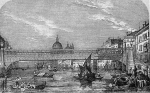 Старый вариант моста Академии, построенный в 1854 году инженером Альфредом