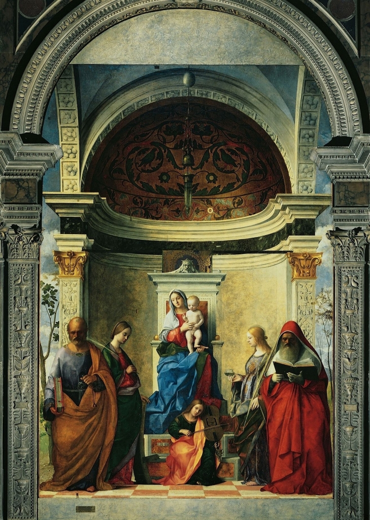 Мадонна на троне со святыми Петром, Екатериной, Лючией